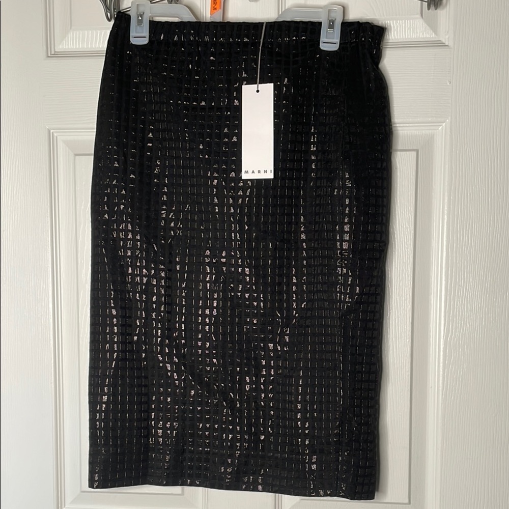 NWT MARNI Summer 2014 light Jacquard lurex skirt